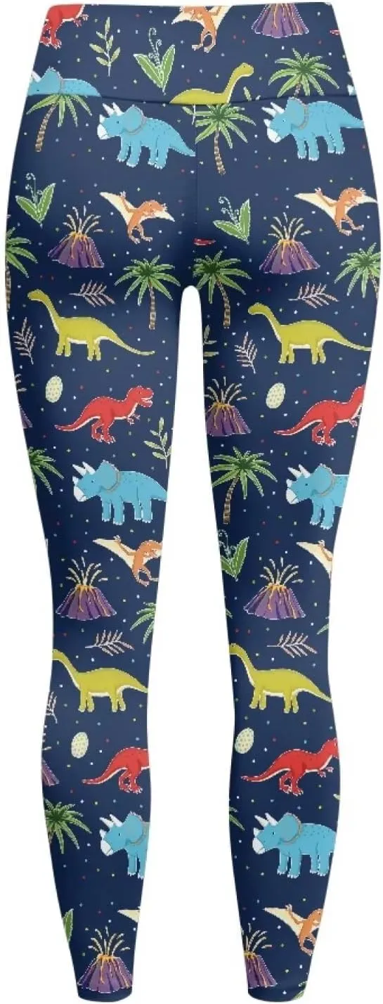 POLERO Womens Leggings Cute Yoga Pants with Pockets Tummy Control Casual High Waist Leggings XS-3XL