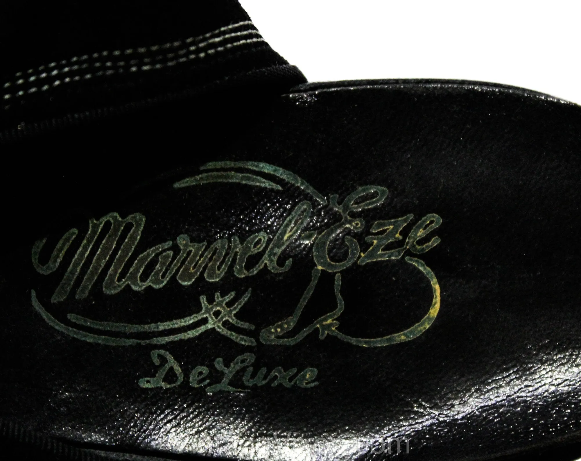 Size 6 1930s Black Shoes - Unworn Suede Peep Toe Pumps with Top Stitching - Beautiful Authentic 30s 40s High Heels - Chic NOS Deadstock