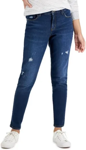 Style & Co. Women's Curvy-Fit Mid-Rise Skinny Jeans (Big City Wash, 10L)