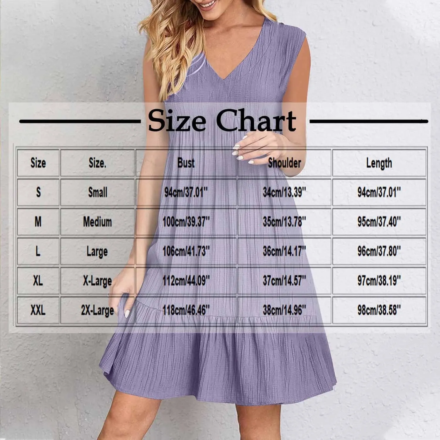 Summer Dresses for Women 2025 Vacation Sleeveless V Neck Dress Loose Summer Pleated Swing Flowy Sundress