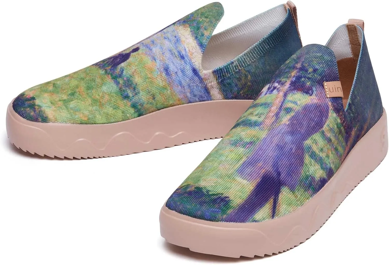 UIN Men's Casual Loafers Slip Ons Comfortable Art Painted Travel Fashion Sneakers Fuerteventura