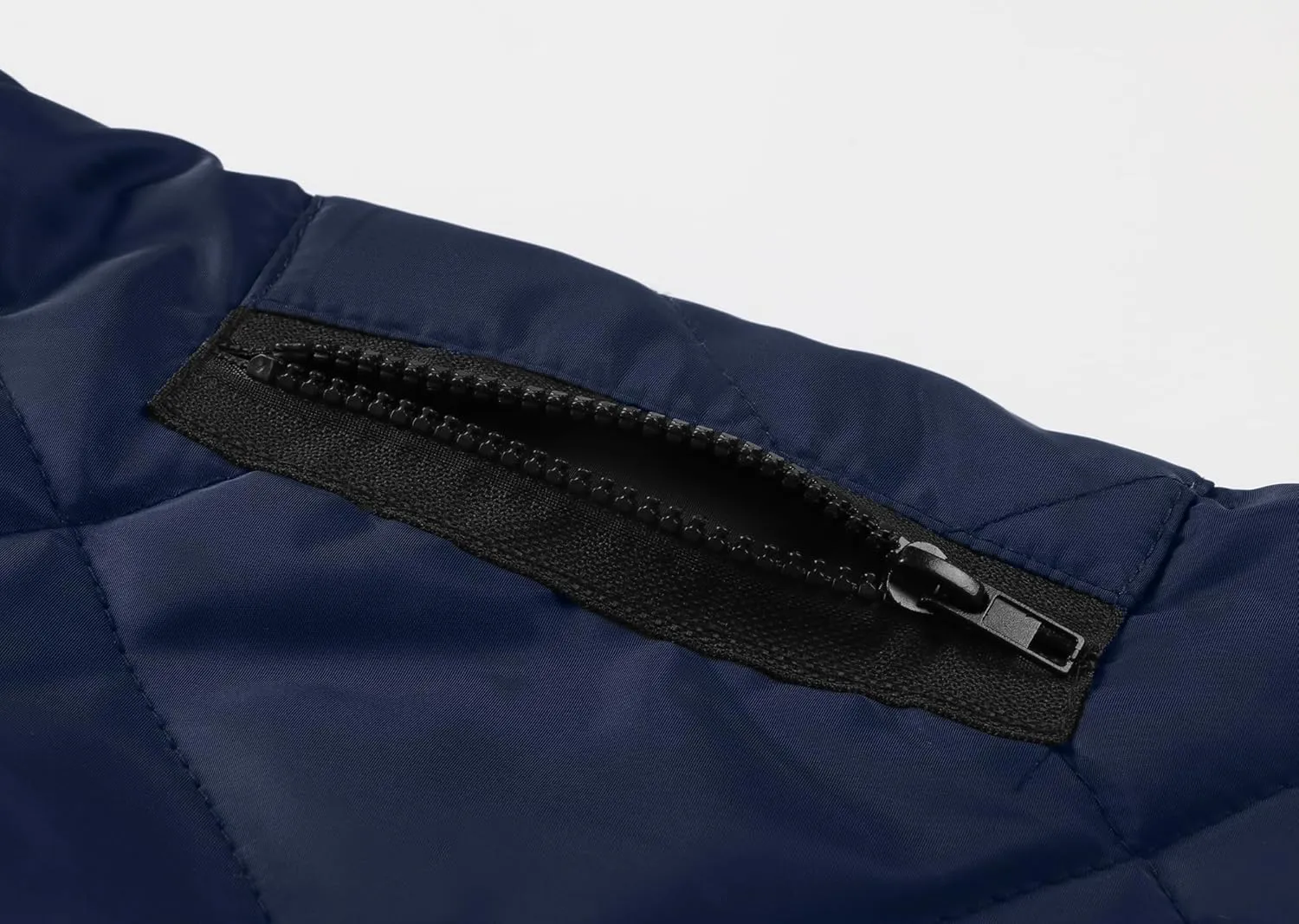 utcoco Mens Quilted Jacket Stand Collar Zip Up Casual Lightweight Down Jacket Winter Coat