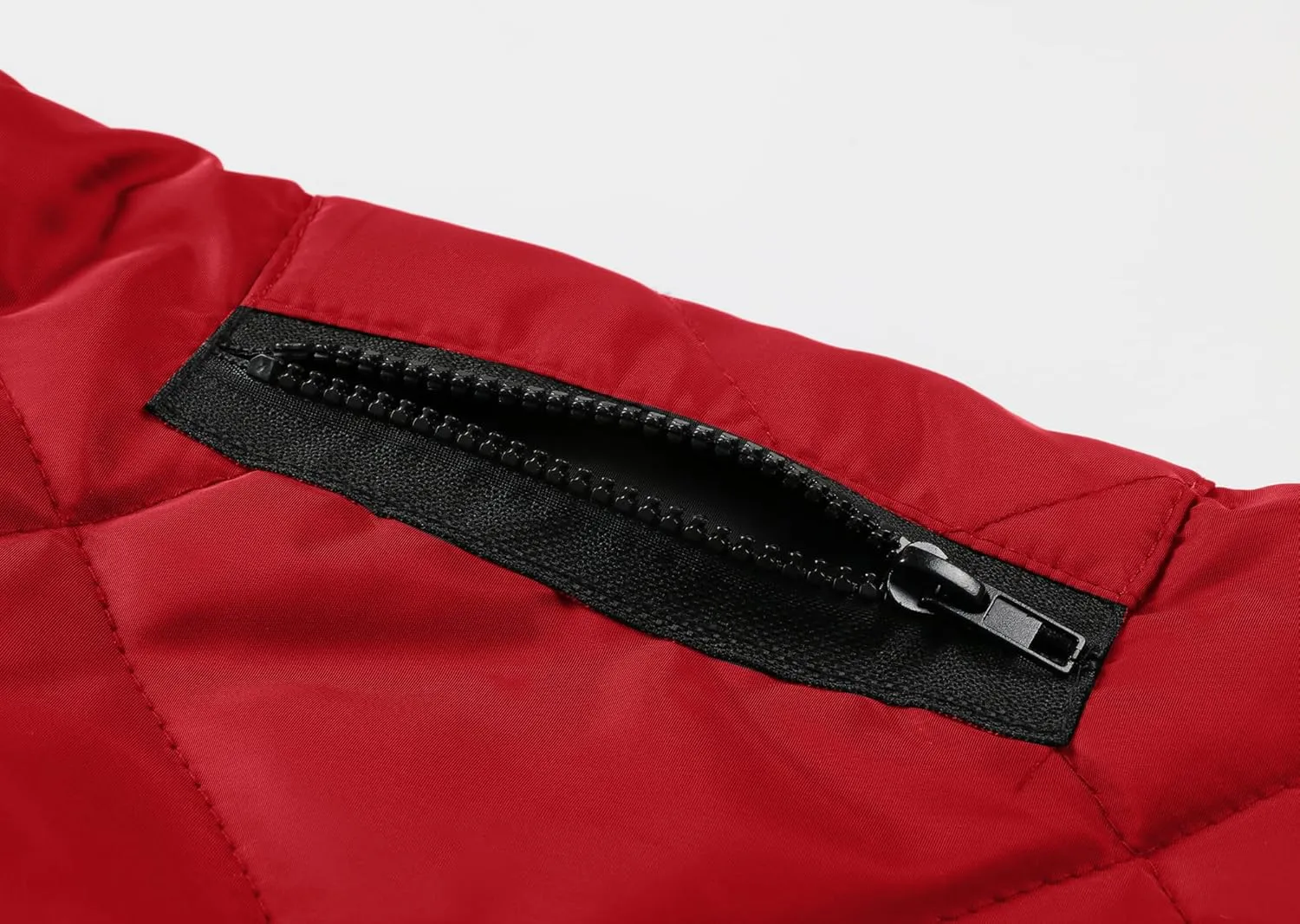 utcoco Mens Quilted Jacket Stand Collar Zip Up Casual Lightweight Down Jacket Winter Coat