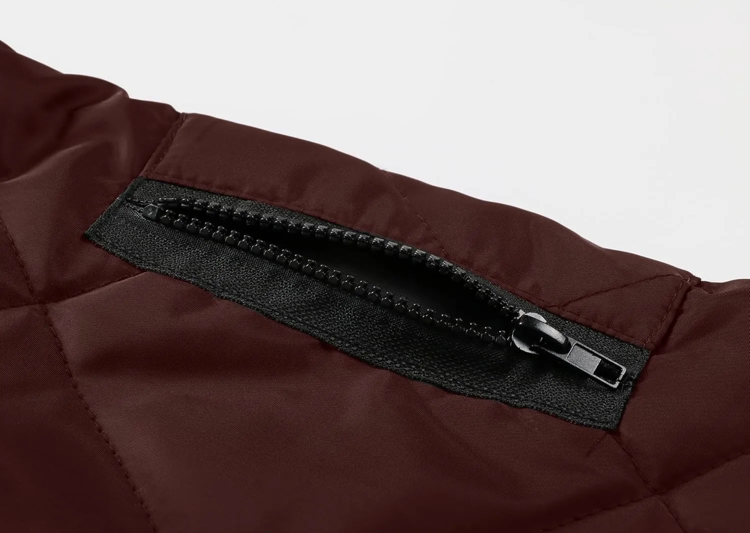 utcoco Mens Quilted Jacket Stand Collar Zip Up Casual Lightweight Down Jacket Winter Coat