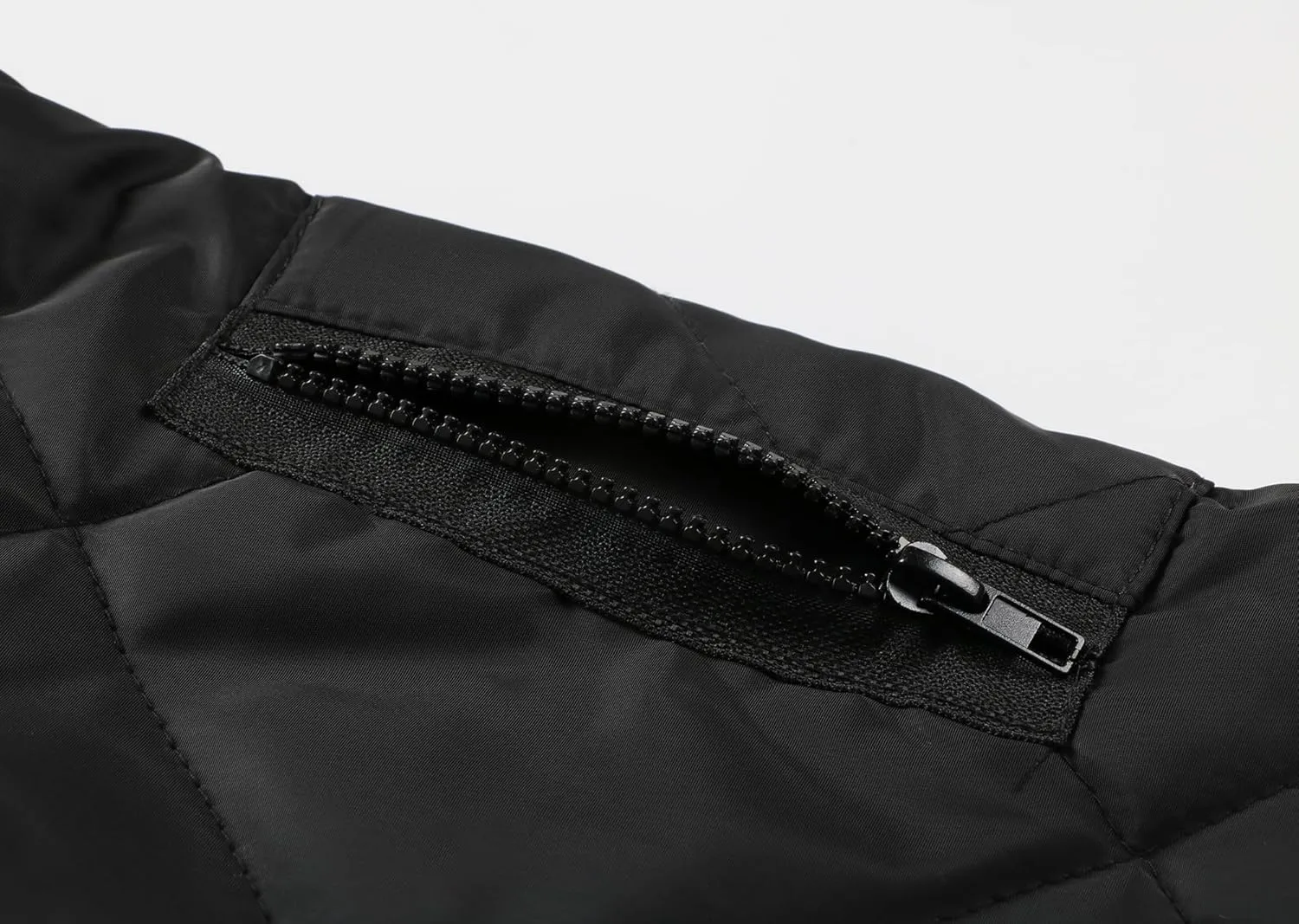 utcoco Mens Quilted Jacket Stand Collar Zip Up Casual Lightweight Down Jacket Winter Coat