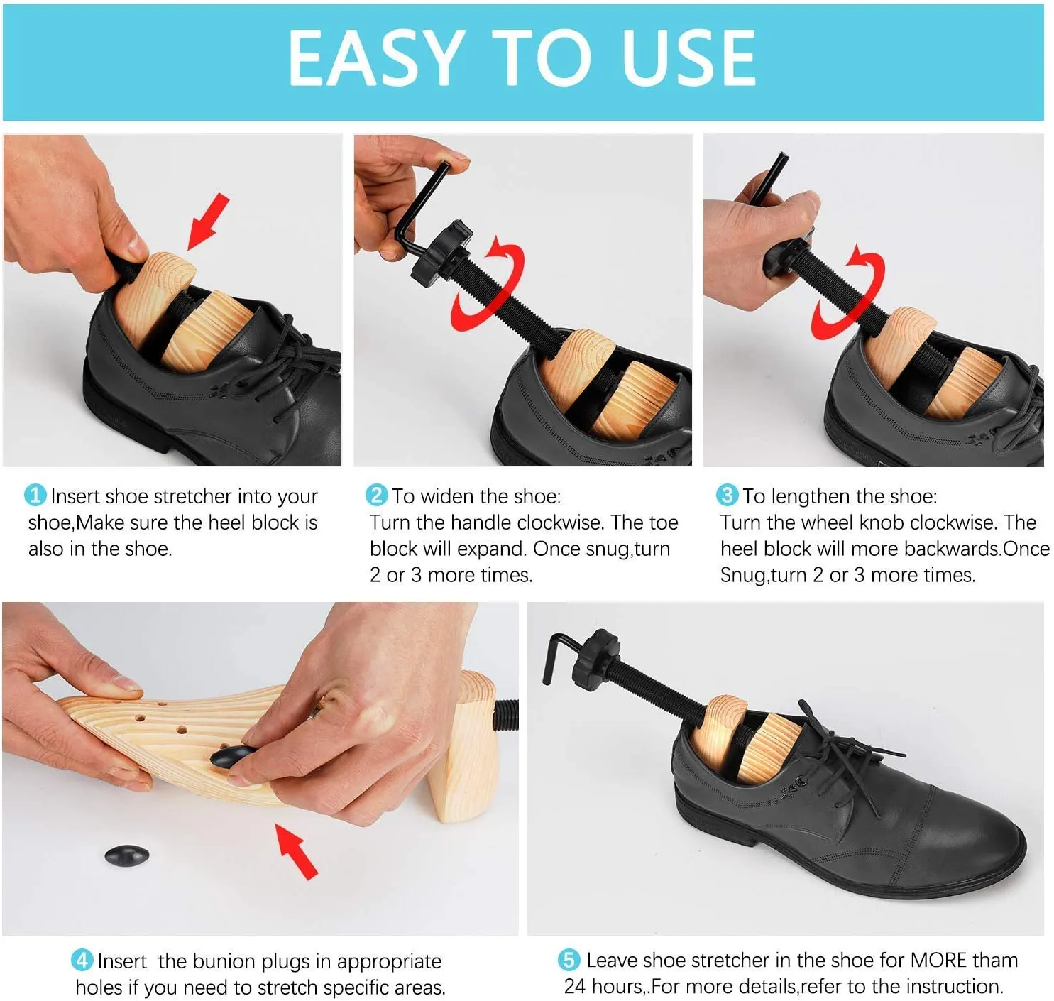 WEST LIGHT 2 Way Cedar Shoe Trees Wooden Shoe Stretcher | Adjustable