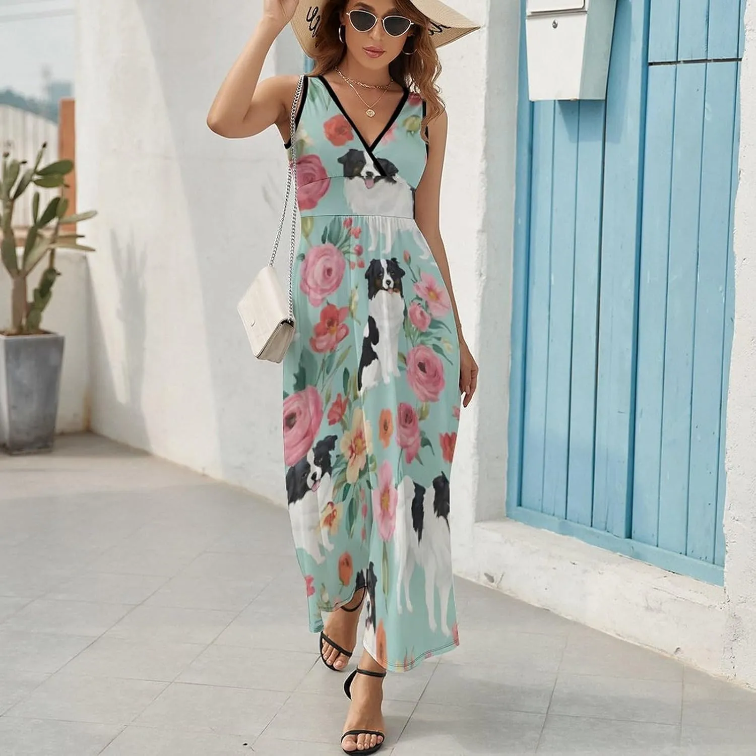 Women Girls Casual Flowy Long Dress for Party Holiday Beach