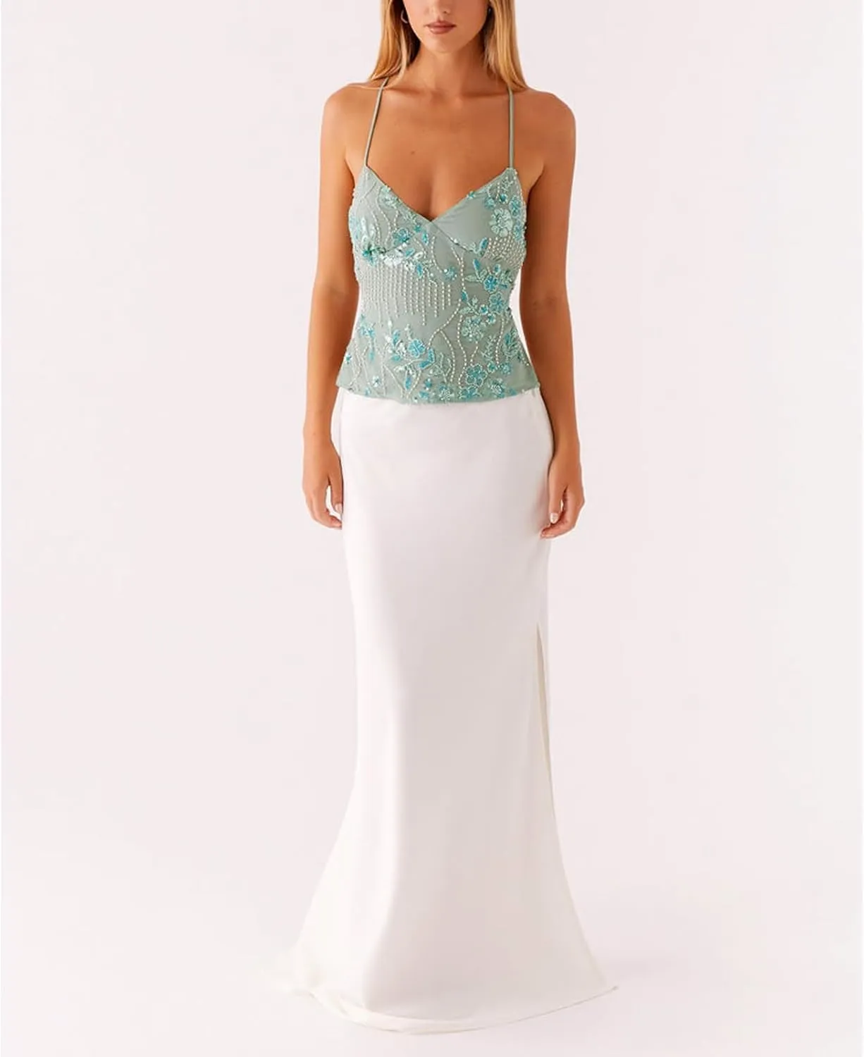 Women Y2k Sequin Sparkly Spaghetti Strap Crop Tops Sexy Halter Deep V Neck Open Back Tie Camisole Summer