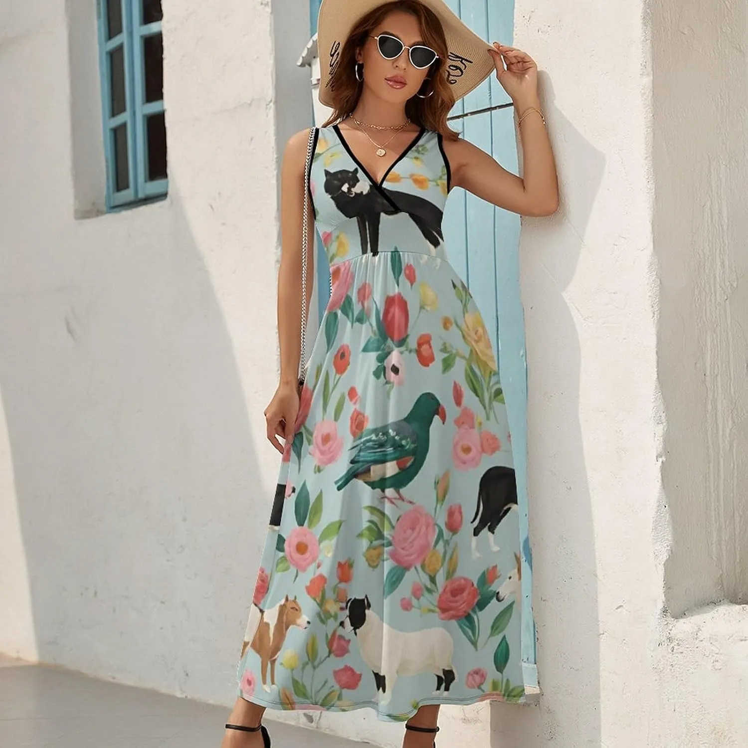 Women's 2025 Summer Loose Flowy Swing Shift Dresses for Vacation Party
