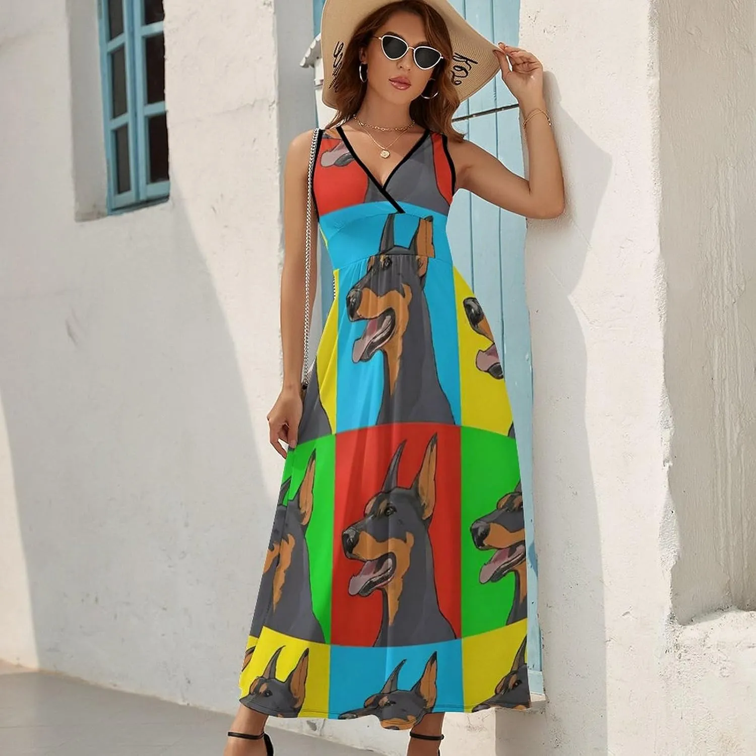 Women's 2025 Summer Loose Flowy Swing Shift Dresses for Vacation Party
