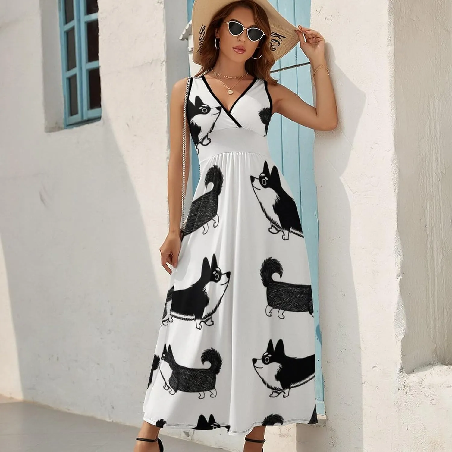Women's Casual Flowy Long Dress for Vacation Party Wedding