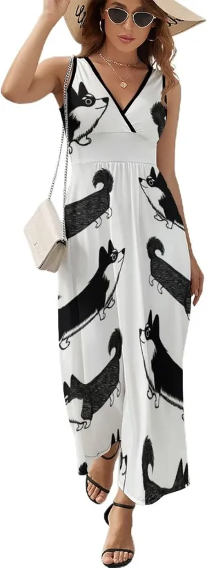 Women's Casual Flowy Long Dress for Vacation Party Wedding
