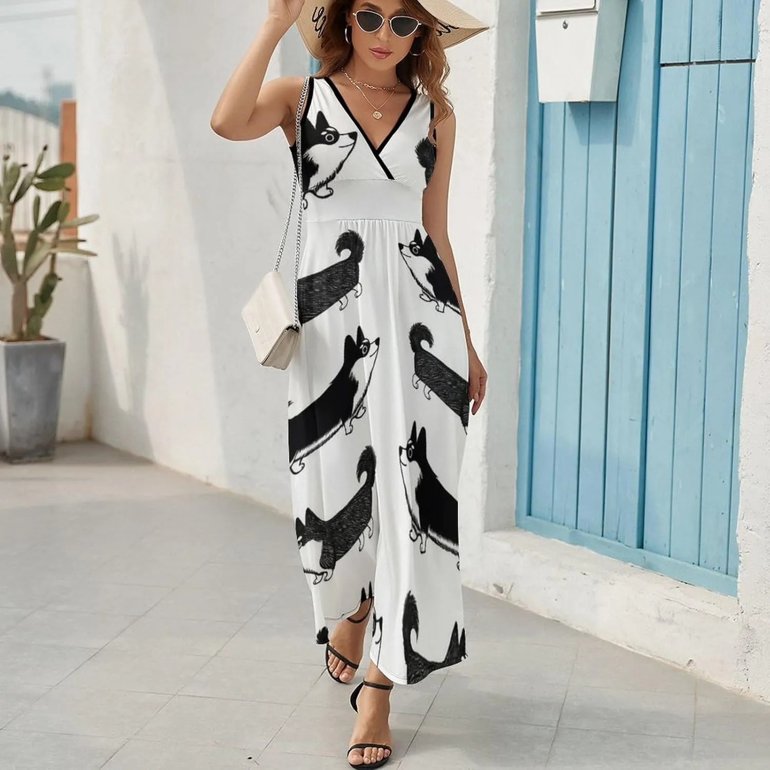 Women's Casual Flowy Long Dress for Vacation Party Wedding