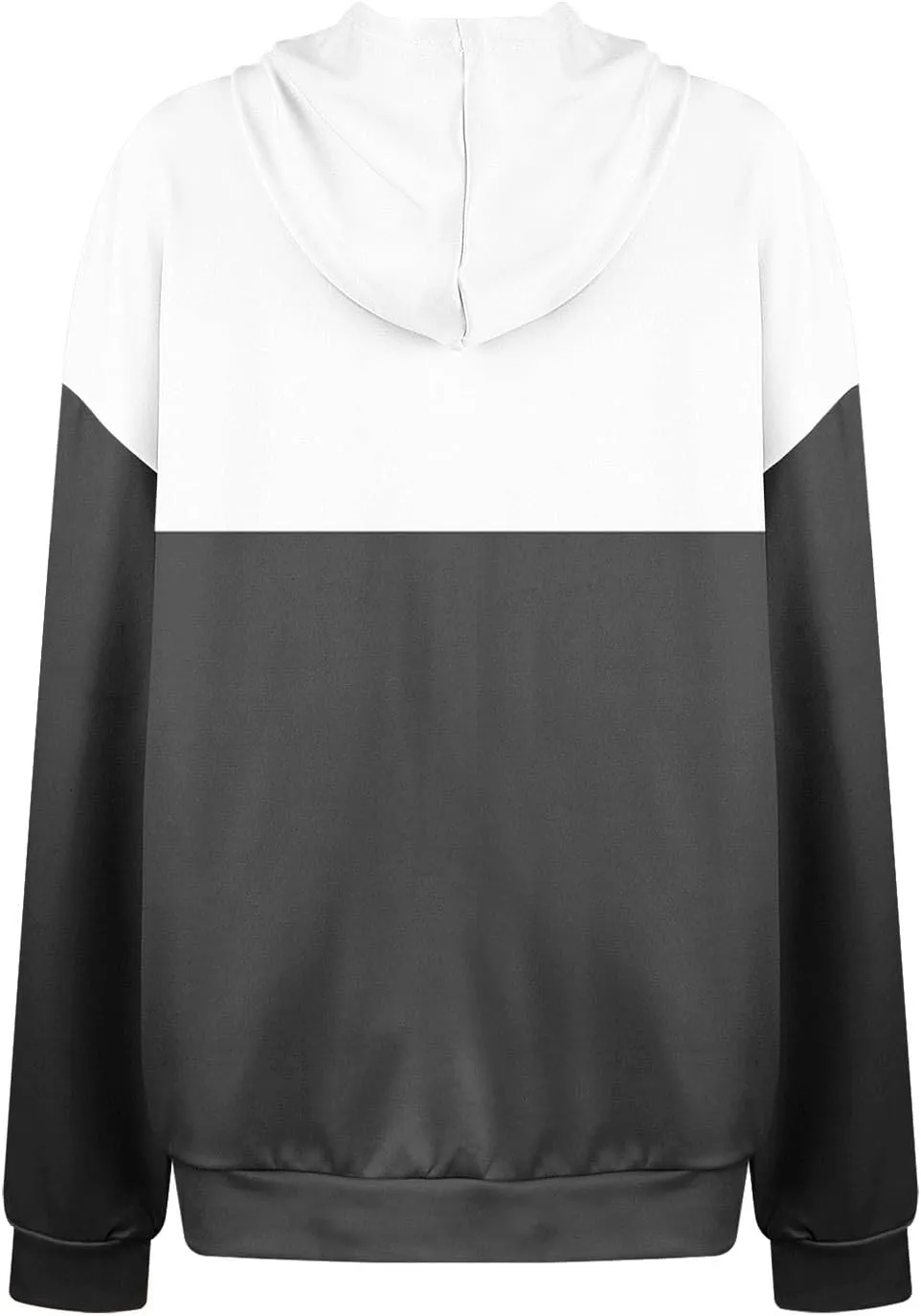 Womens Crew Neck Color Block Sweatshirts Hoodies Long Sleeve Casual Lightweight Pullover Top Fall Winter Loose Coat