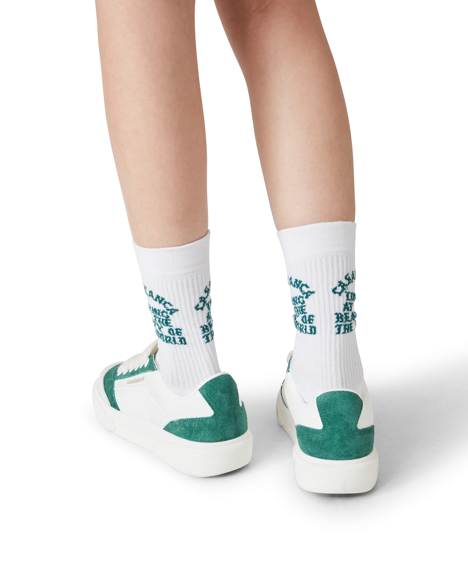 Women's Del Mar White & Green Sneaker