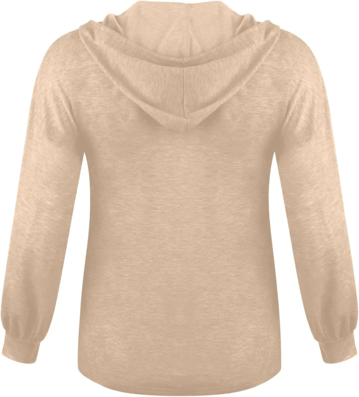 Womens Hoodies Loose Fit Sweatshirt Casual Long Sleeve Button V Neck Shirts Pullover Tops Fashion Cute Blouse Tops