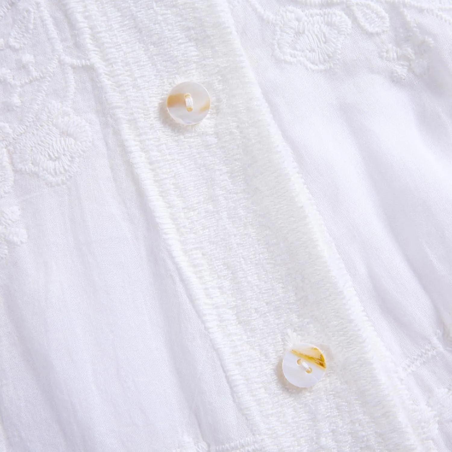Womens Long Sleeve Shirt V Neck Hollow Embroidered Tops Button Front Blouse Casual Loose Dressy Shirts