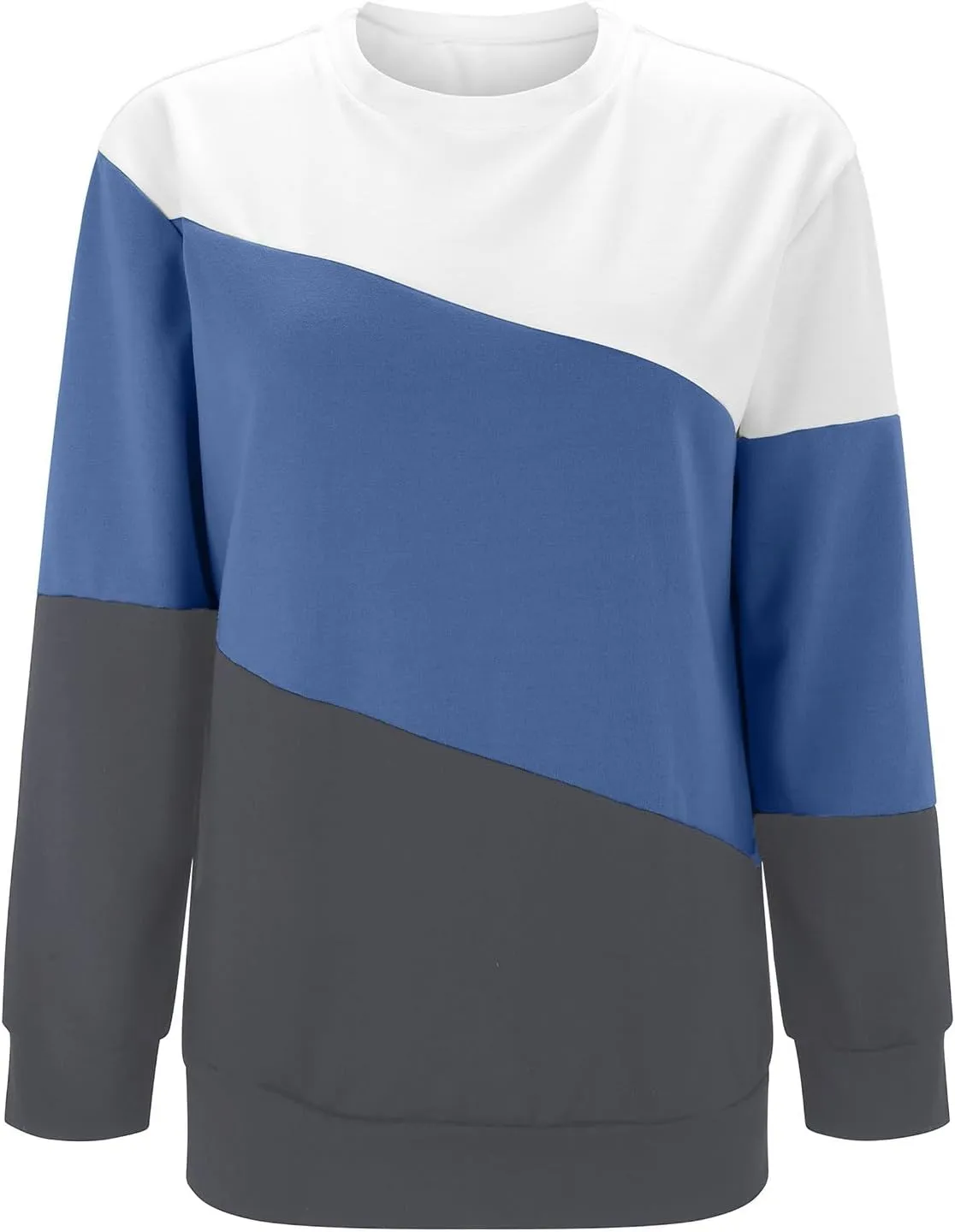 Womens Oversized Sweatshirts Fall Crewneck Long Sleeve Pullover Sweatshirt Trendy Lightweight Outdoors Tops