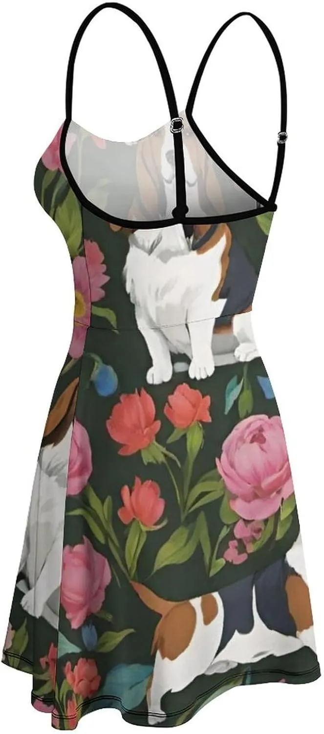 Women's Summer Casual Flowy Long Dress for Vacation Party Wedding