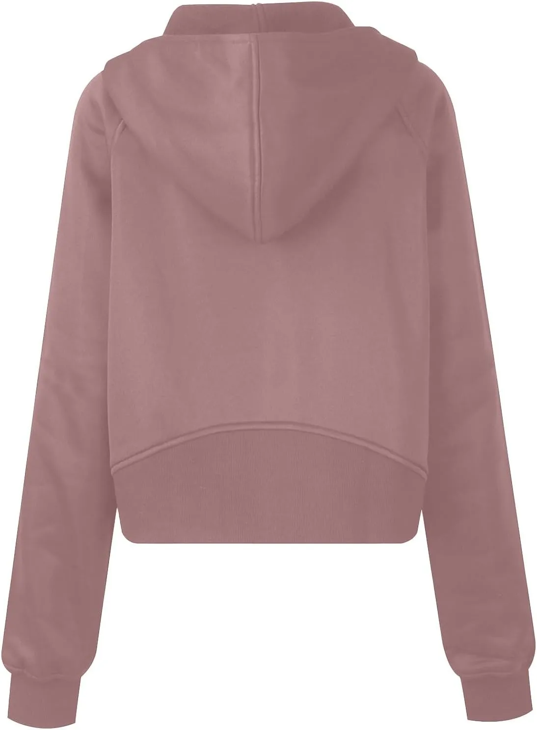 Womens Zip Up Hoodie Cropped Sweatshirts Thumb Hole Fleece Jackets with Pockets Trendy Fall Outfits Workout Coat