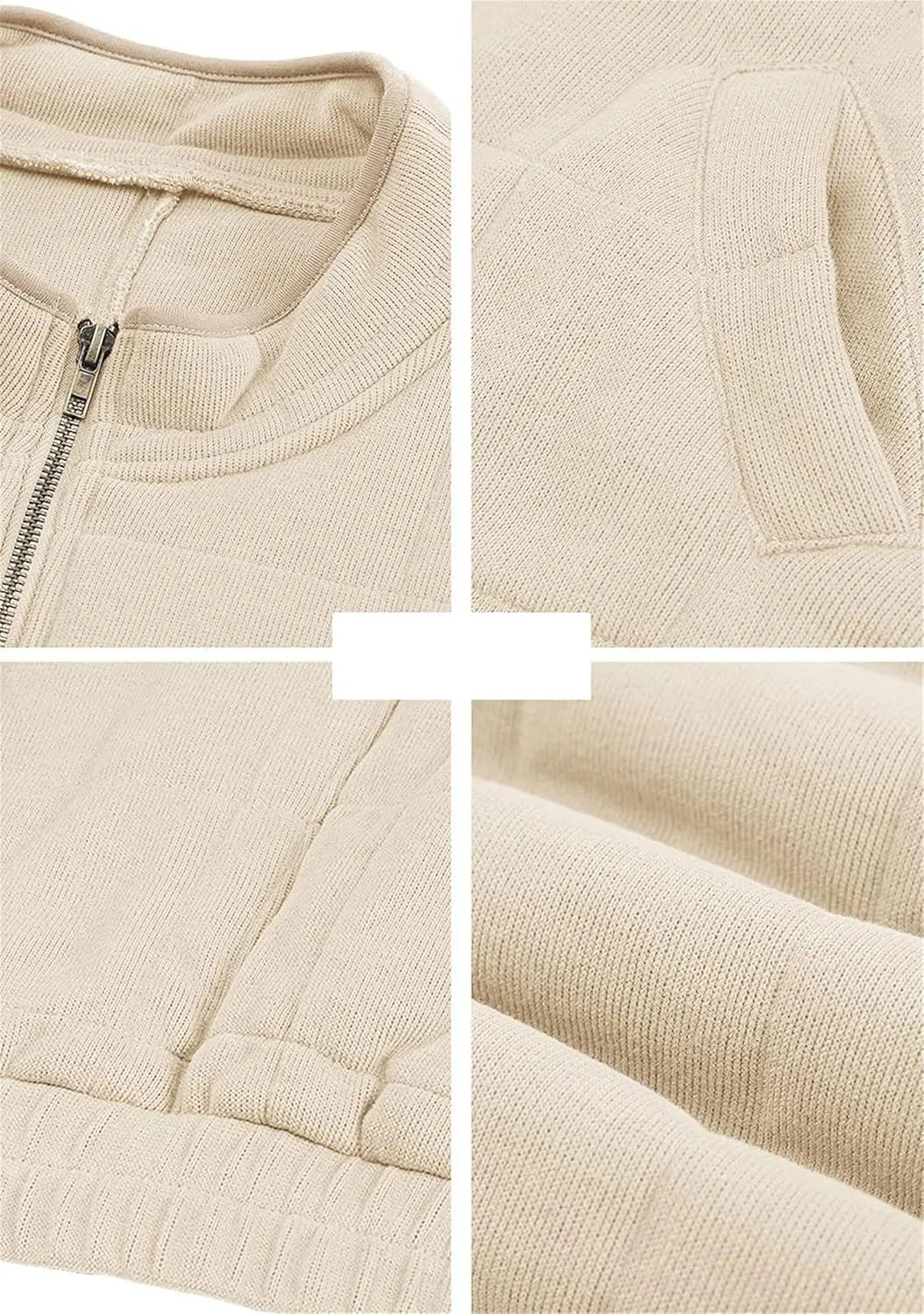 YMING Women's Baggy Lightweight Puffer Jacket Long Sleeve Zip Up Down Coat Quilted Warm Winter Down Coat With Pockets